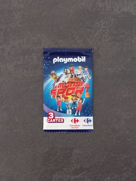 Pochette de cartes Playmobil Carrefour Le monde du sport
