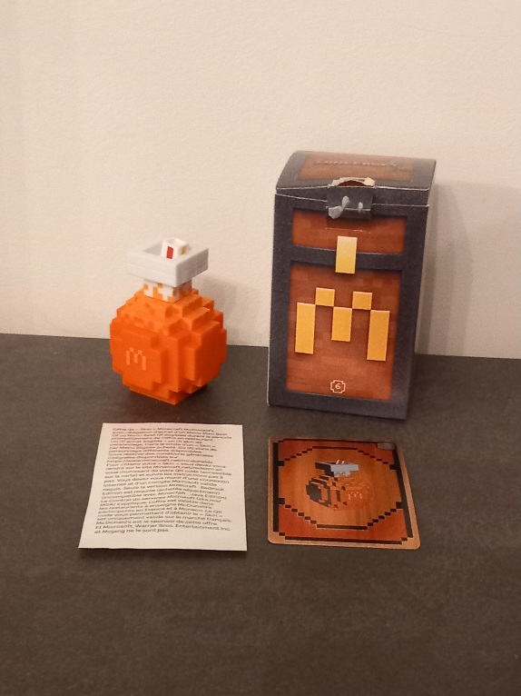 Figurine Potion Soda mcdonald's série Minecraft Happy Meal