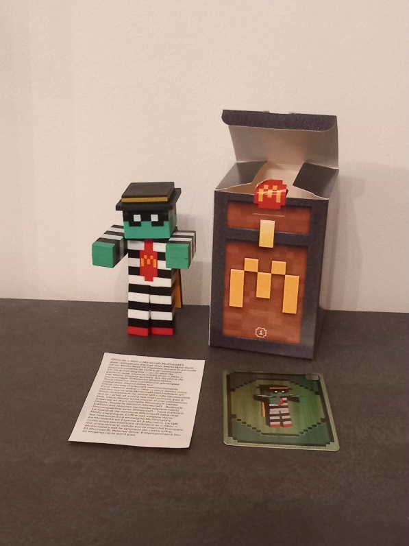 Figurine Personnage Voleur mcdonald's série Minecraft Happy Meal