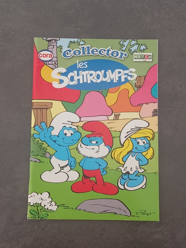 Album livre sticker schtroumpf vide collector cora