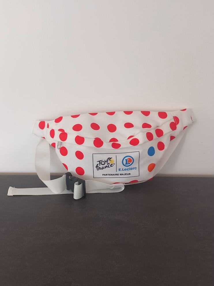 Sacoche Tour de France - Maillot à poids du meilleur grimpeur - E. Leclerc partenaire majeur