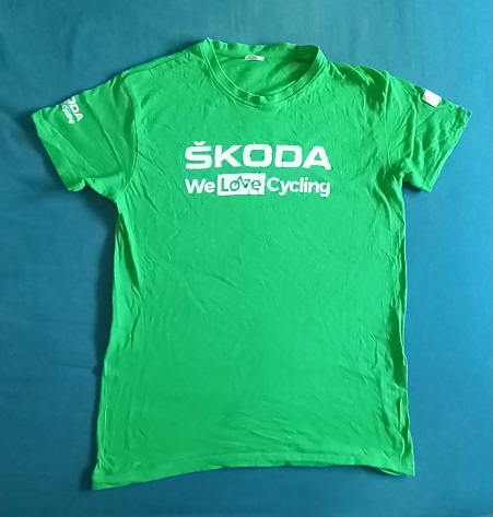 Tour de France - Tee-shirt vert - Skoda - Goodies Objet Publicitaire